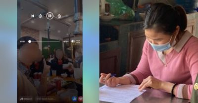 Đang cách ly trốn đi ăn lẩu, người phụ nữ bị bắt gặp khi phát livestream