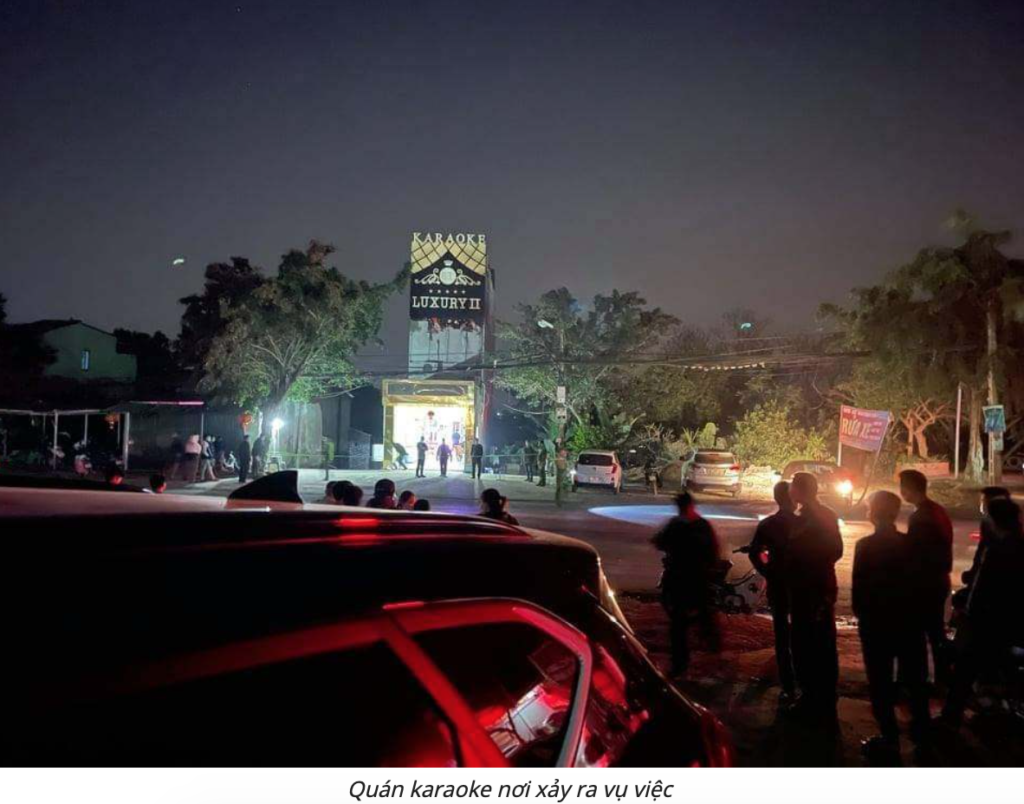 Quán Karaoke, nơi xảy ra mâu thuẫn trong đêm ở Hòa Bình khiến 6 người thương vong