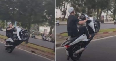 Khoe clip bốc đầu xe trên MXH, nam thanh niên bị phạt hơn 10 triệu đồng