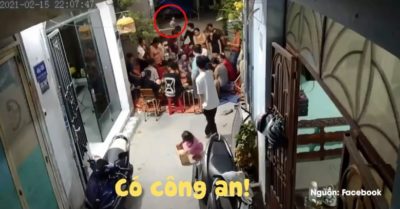 Clip: Đang tụ tập đánh bài, đám đông chạy tán loạn khi bé gái hô ‘có công an’