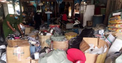 Phát hiện kho hàng nghi nhập lậu tại nhà thượng tá biên phòng