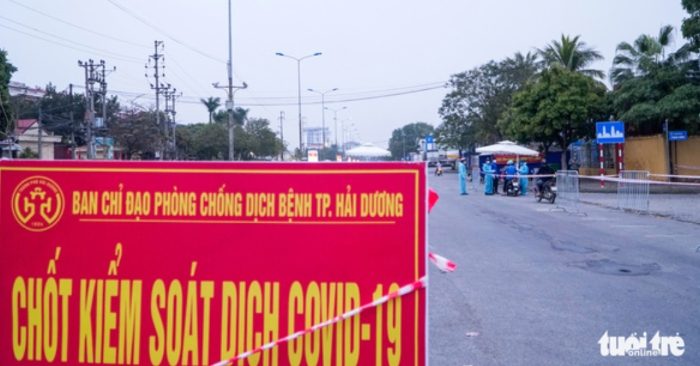 Hải Dương thiết lập các chốt kiểm soát dịch COVID-19 đối với các điểm ra vào thành phố