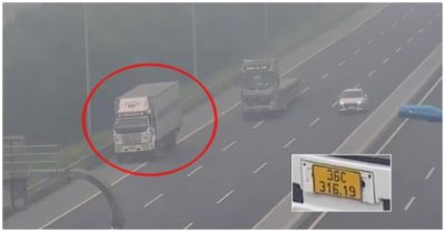 Video xe tải đi lùi gần 1km trên cao tốc Hà Nội – Hải Phòng