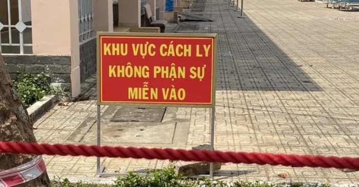 Một khu vục cách ly tập trung tại TP. HCM