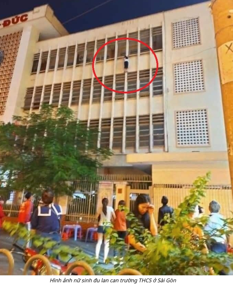 Video: Bác bảo vệ cứu nữ sinh treo lơ lửng lan can tầng 3 của trường