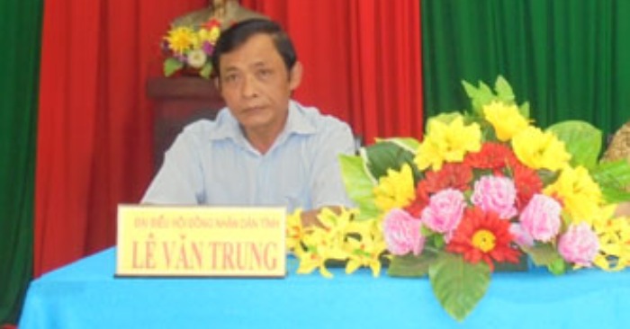 ông Lê Văn Trung - Phó Chủ tịch HĐND huyện Thạnh Phú