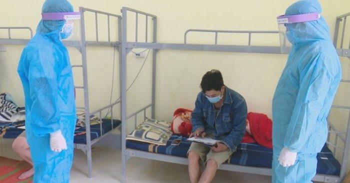 Ông Nguyễn Hồng My cùng con trai đang được cách ly tập trung tại huyện Mộc Châu, tỉnh Sơn La