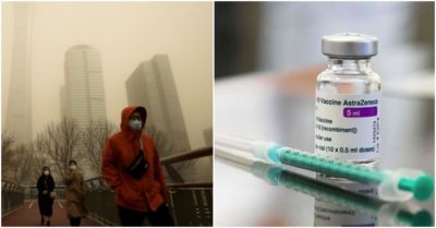 Cập nhật tối 15/3: Bão cát ‘kinh hoàng nhất thập kỷ’ phủ vàng Bắc Kinh và 11 tỉnh Trung Quốc ; Nhiều quốc gia tạm ngưng sử dụng vắc-xin AstraZeneca