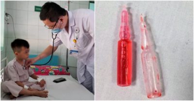 Uống lọ nước giống siro, một bé trai tử vong