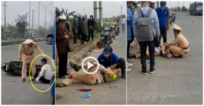 Video nam thanh niên cố vượt chốt, tông CSGT trọng thương