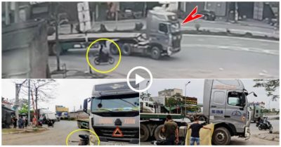 Video khoảnh khắc tông vào xe đầu kéo đang rẽ, nam thanh niên đi xe máy thiệt mạng