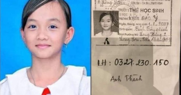Bé Bảo Ý mất tích hôm 27_3, hiện vẫn chưa tìm thấy.