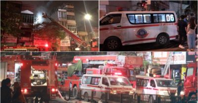 Hà Nội: Cháy cửa hàng trên phố Tôn Đức Thắng, nghi 4 người bị mắc kẹt