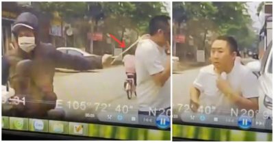 Video: Vừa đi vừa nghe điện thoại, người đàn ông bị cướp áp sát phía sau rồi giật phăng sợi dây chuyền