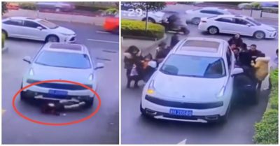 Video cậu bé bị ôtô cuốn vào gầm, hàng chục người dân hợp sức nâng xe giải cứu