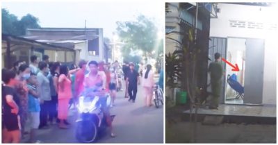 Video nhiều người bịt mũi đến xem vụ thi thể người đàn ông đã phân huỷ nhiều ngày trong nhà