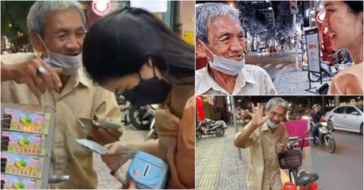 Ông lão câm điếc bán vé số từ chối nhận 75 triệu đồng tiền từ thiện