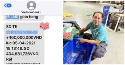 Khách chuyển nhầm 400 nghìn thành 400 triệu, chú shipper vội trả lại ‘kẻo người ta nghĩ mình tham’