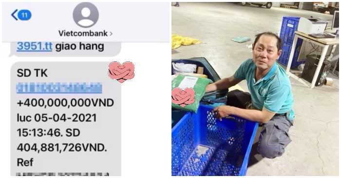 Hình ảnh chú Thái người shipper tốt bụng.