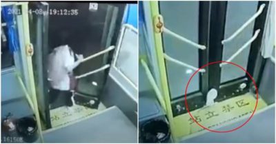 Video xuống xe buýt bị kẹt chân vào cửa, bé gái bị kéo lê một đoạn dài