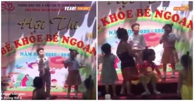 Kinh sợ khi trẻ hát ‘Địa ngục trần gian anh không thể ở…’ tại hội thi Bé khoẻ Bé ngoan