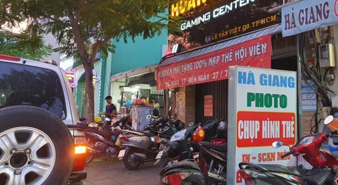 Tiệm game nơi xảy ra vụ việc