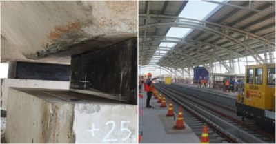 Thêm 4 gối cao su ở tuyến Metro 43 nghìn tỷ xê dịch khỏi vị trí