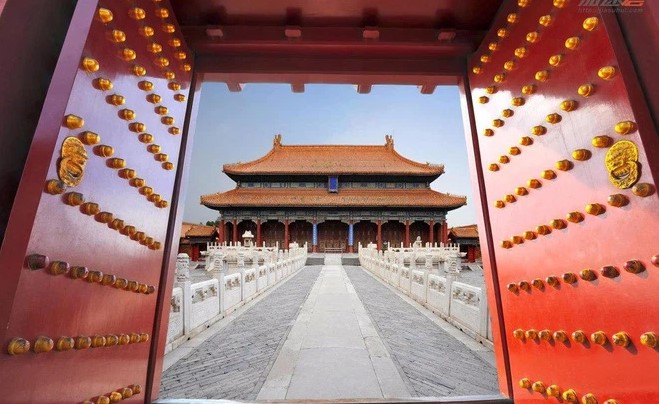 Tử Cấm Thành ở Bắc Kinh, Trung Quốc.