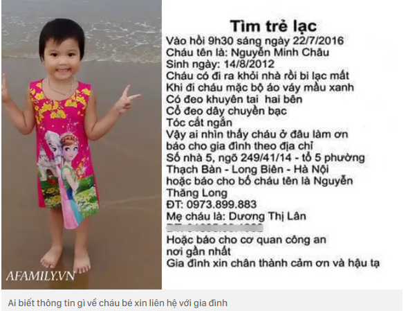 Bé gái 4 ở phường Thạch Bàn bị mất tích, gia đình nhờ tìm.