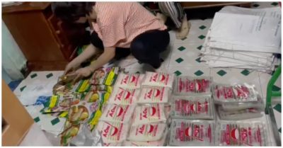 Video đường dây làm giả bột ngọt, hạt nêm đang được nhiều quầy ở chợ Đà Nẵng bày bán