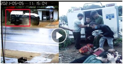 Video: Khoảnh khắc ôtô biển xanh lật ngửa lúc ôm cua, 2 người bị thương nặng