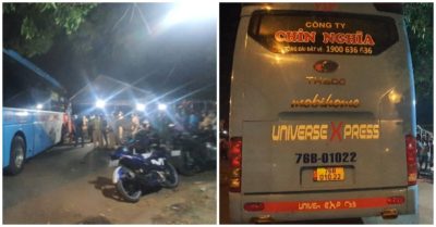 Tài xế nhốt CSGT trên xe khách, tông chốt kiểm soát dịch Covid-19