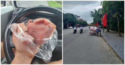 Chờ người đánh rơi túi thịt quay lại lấy, người đàn ông nhận kết cục không như dự tính