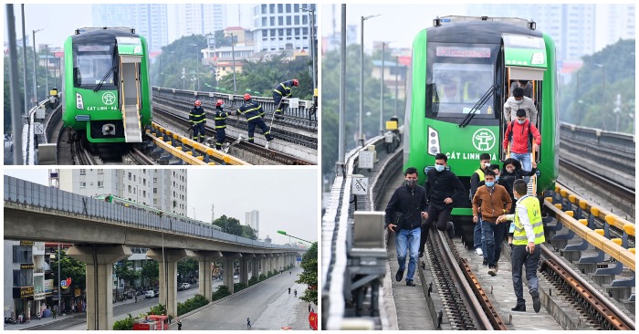 Một số hình ảnh về hệ thống tàu điện đường sắt Cát Linh - Hà Đông (ảnh: Metro Hà Nội).