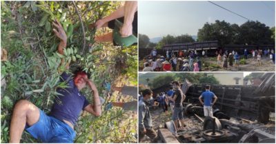 Lật đoàn tàu chở than ở Quảng Ninh, một nam sinh bị thương