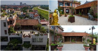 Nhà cổ hơn 100 tuổi nằm trên tầng thượng ngôi biệt thự