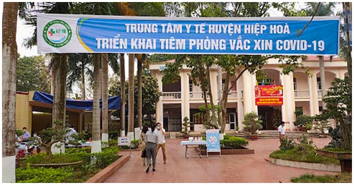 Trung tâm Y tế huyện Hiệp Hòa, Bắc Giang (ảnh chụp màn hình trên báo VietNamNet).