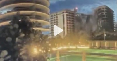 Video khoảnh khắc tòa nhà 12 tầng đổ sập kinh hoàng, 99 người mất tích