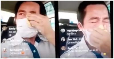 Video: Tài xế taxi khóc nức nở, tự cách ly trong xe vì chở khách nghi nhiễm Covid-19