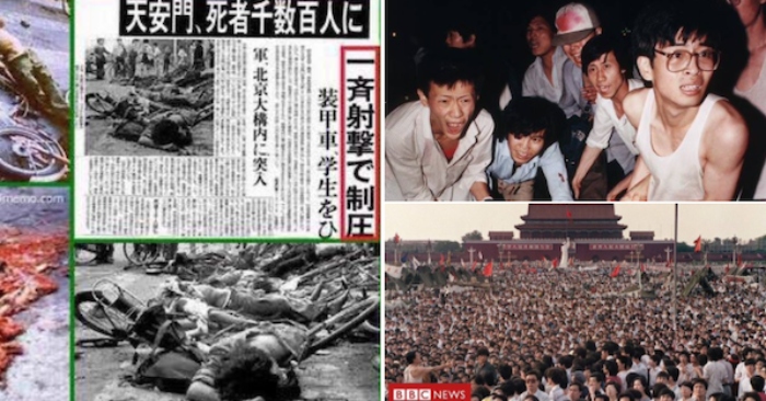 “Người dân trên khắp thế giới đều biết về vụ Thảm sát Thiên An Môn, trừ những người Trung Quốc bị tẩy não", một cư dân mạng bình luận trên Twitter (ảnh chụp màn hình).