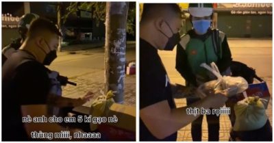 Lòng thơm thảo mùa dịch Covid-19: Cho mì gói, gạo và cho luôn thịt ba rọi vừa mua