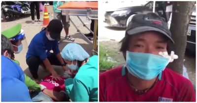 Video: Vừa nhận phần cơm từ thiện, anh thợ hồ liền ngã gục, lên cơn co giật, mê sảng