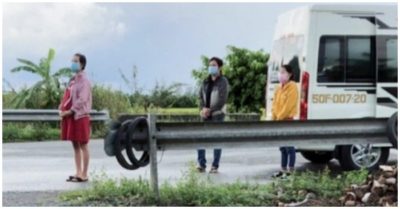 3 người đeo khăn tang giả để vượt chốt kiểm dịch về quê