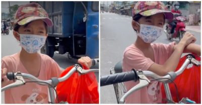 Video: Bé gái 6 tuổi đạp xe đuổi theo ôtô giữa trời nắng để xin sữa cho em ở nhà