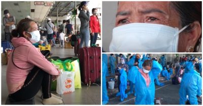 Chuyến xe đưa 400 người từ TP. HCM về Cần Thơ: “Đi 2 vợ chồng, giờ ổng mất rồi, còn mình ‘ên’ đi về…”