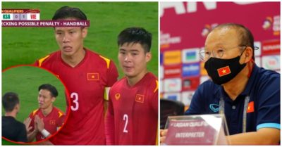 HLV Park Hang-seo nói gì về tình huống Việt Nam bị penalty; Duy Mạnh gửi lời xin lỗi sau khi nhận thẻ đỏ