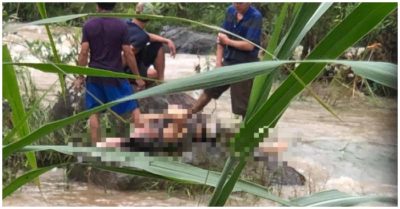 Ba bố con đi thăm người thân bị nước cuốn trôi, thi thể bé gái vẫn chưa tìm thấy