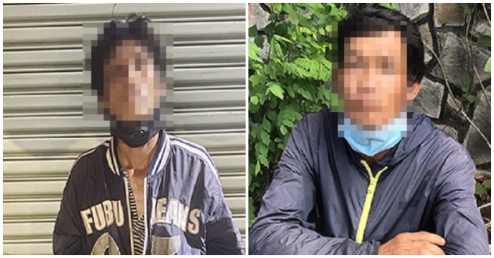 Hai người đàn ông trốn khỏi khu cách ly ở thành phố Biên Hòa, Đồng Nai (ảnh chụp màn hình PLO).