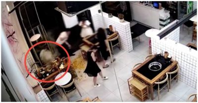 Video góc cảnh báo: Nồi lẩu phát nổ do bật lửa rơi vào, nhiều người bị bỏng