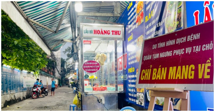 TP.HCM cho phép các quán ăn được phép bán mang về (ảnh chụp màn hình trên báo Thanh Niên).